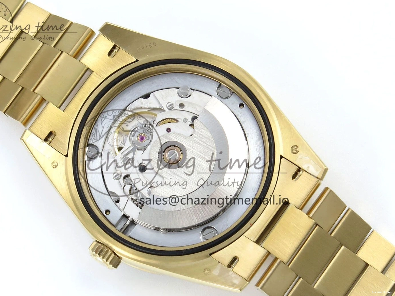 0205 DayDate 40 YG QF 1:1 Best Edition Pink Diamonds Dial Diamonds Bezel on President Bracelet A2836 V5 (Gain Weight) ZipUp 488